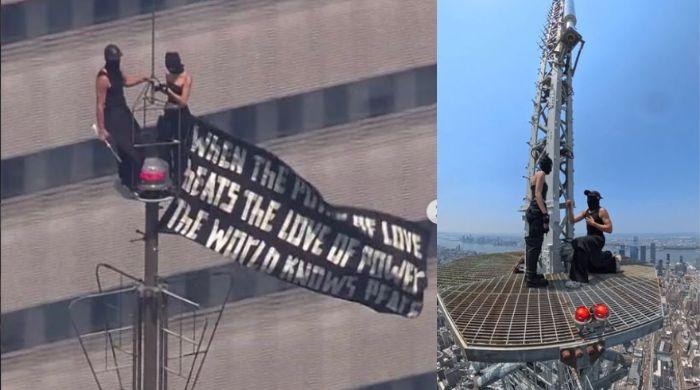 Couple arrested after climbing Empire State Building to get engaged