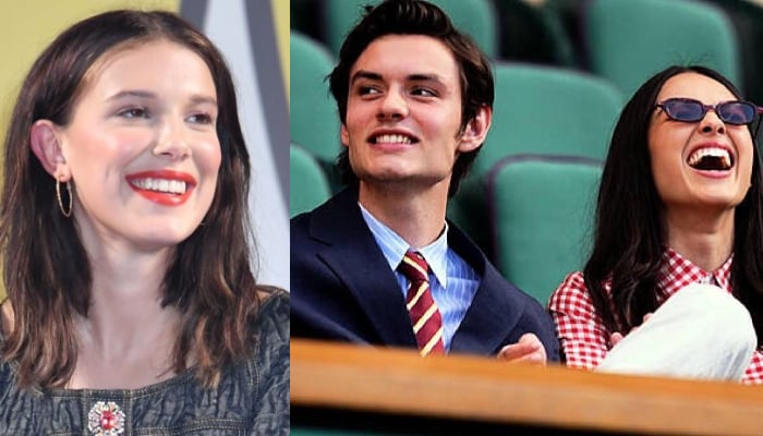 Millie Bobby Brown trolls co-star Louis Partridge over Olivia Rodrigo breakup album