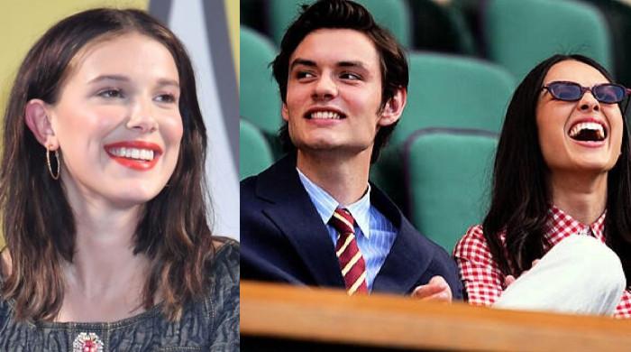 Millie Bobby Brown teases Louis Partridge with Olivia Rodrigo lyrics