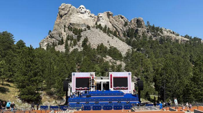 Trump returns to Mount Rushmore as fireworks in drought conditions spark new concerns