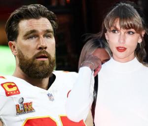 Travis Kelce reacts to Taylor Swift wedding photos