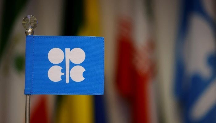 An Opec flag is seen on the day of Opec+ meeting in Vienna, Austria, October 5, 2022. — Reuters