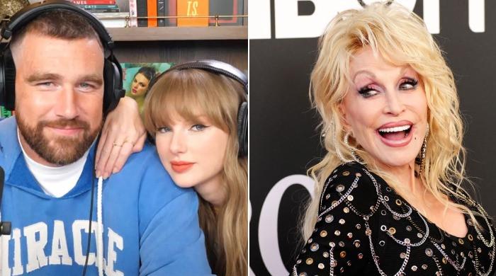 Travis Kelce's reaction to Dolly Parton's baby request goes viral