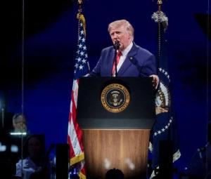 Trump hails US, blasts 'communists' in 250th anniversary speech
