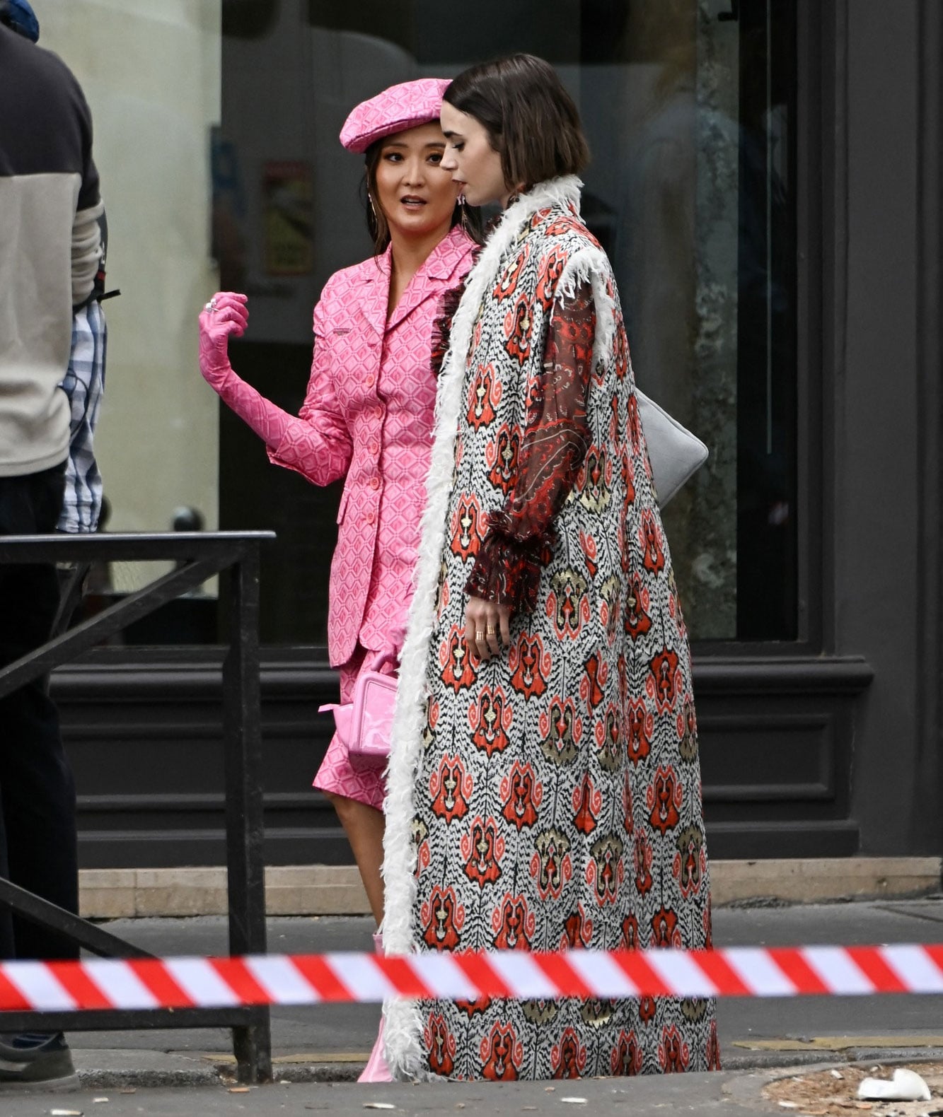 Lily Collins, Ashley Park turn Paris streets into fashion runway