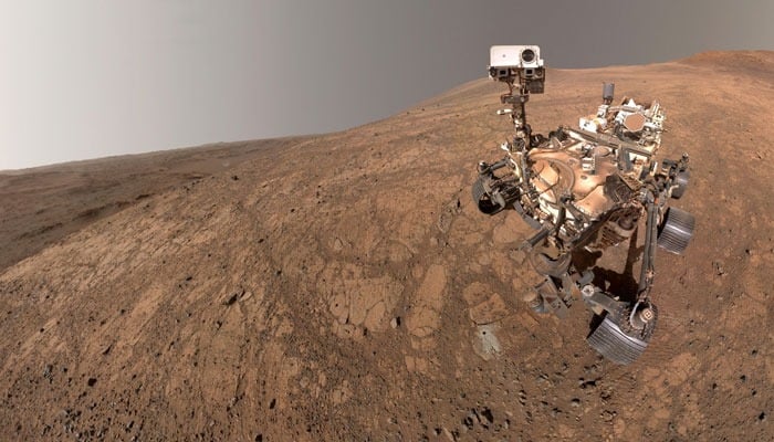 NASAs Perseverance rover took this selfie inside Jezero Crater in its northern hemisphere of Mars on May 10, 2025. — Reuters