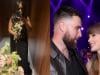 Who caught Taylor Swift's wedding bouquet?