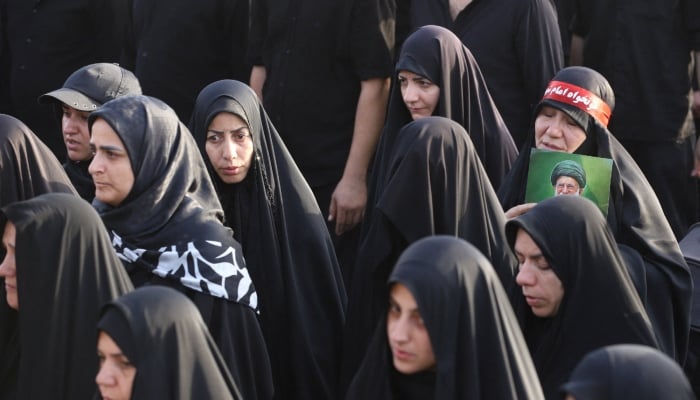 Mourners attend a prayer for Irans late Supreme Leader Ayatollah Ali Khamenei, who was martyred on February 28 in Israeli and US airstrikes, at the Jamkaran Mosque, in Qom, Iran, July 7, 2026. — Reuters