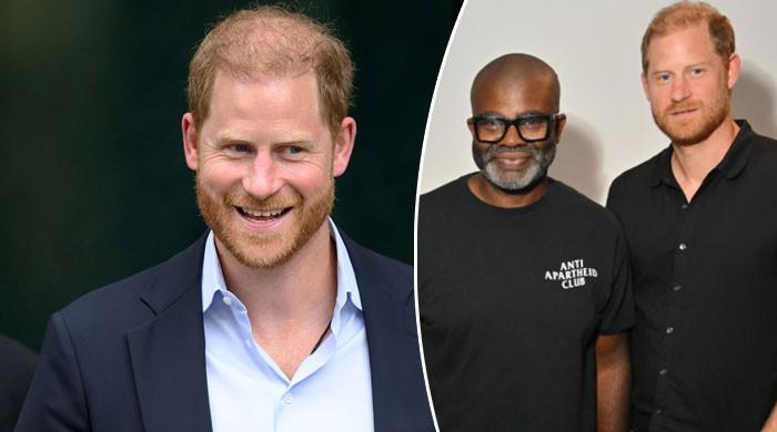 Prince Harry puts brave face for first appearance in UK after royal row