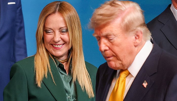 US President Donald Trump and Italys Prime Minister Giorgia Meloni attend a NATO leaders summit in Ankara, Turkey, July 8, 2026. — Reuters