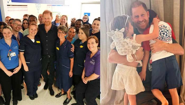 Prince Harry reveals son Archie is a master builder meeting children