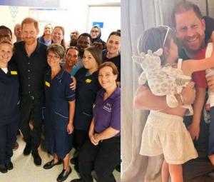  Prince Harry reveals son Archie is a 'master builder' meeting children