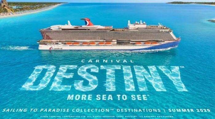 Carnival unveils ‘Carnival Destiny' as first ace-class ship, set to redefine cruising in 2029