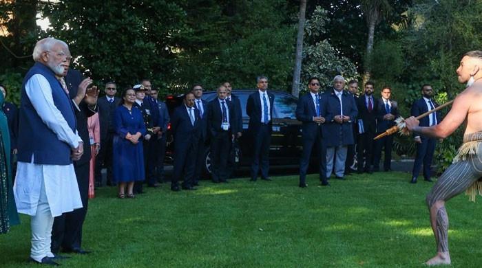 India's Modi receives traditional Maori powhiri welcome in Auckland