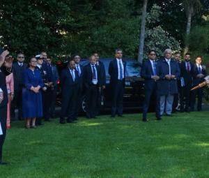 India's Modi receives traditional Maori powhiri welcome in Auckland