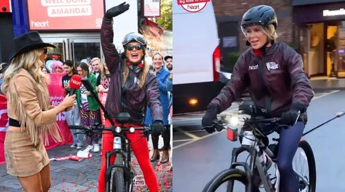 Amanda Holden swears by one meal a day and home cycling to stay fit