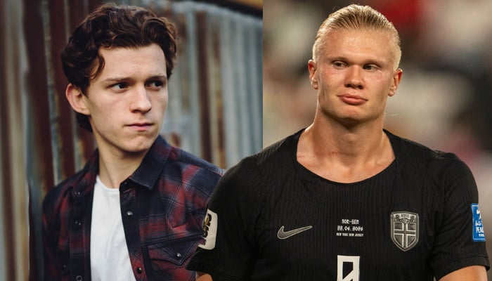 Tom Holland gets humbled by Norwegian footballer Erling Haaland