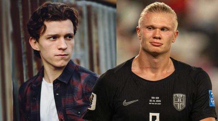 Tom Holland gets humbled by Norwegian footballer Erling Haaland 