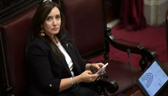 Argentina’s Vice-President Victoria Villarruel photographed in February 2026. — Reuters