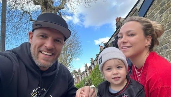 Chloe Madeley, James Haskell put on united front for daughter during birthday celebration