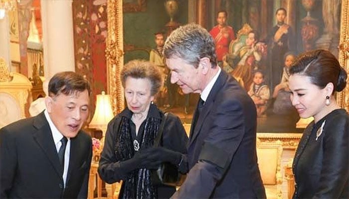 Princess Anne meets Thai King before sharing football message in Bangkok