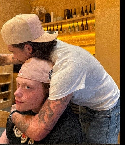 Brooklyn Beckham enjoys sushi dinner with brother in law Zach Peltz