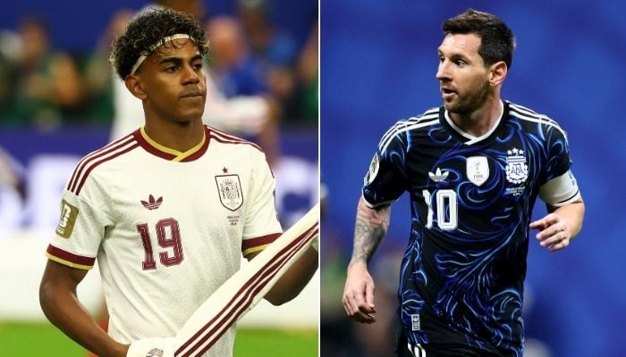 This collage shows Spains Lamine Yamal (right) and Argentinas Lionel Messi. — Reuters