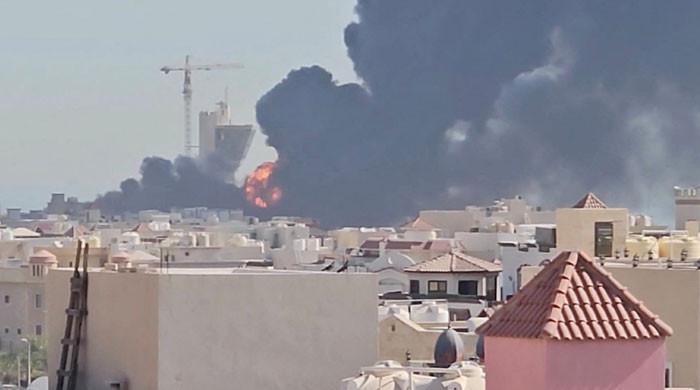 Iran attacks Bahrain and Kuwait, where power, water plant is alight