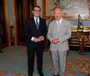 Andy Burnham becomes UK prime minister after meeting King Charles