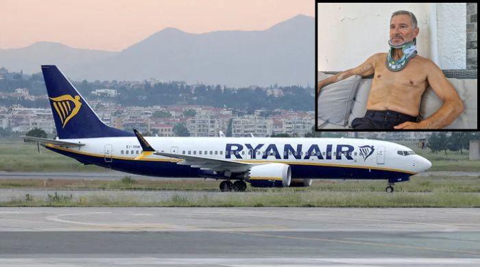 Ryanair passenger says he was partly sucked out of aircraft window: I am lucky'