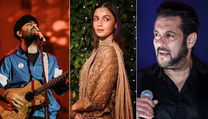 From left — Salman Khan, Alia Bhatt and Arijit Singh. — Reuters/Facebook/aliabhatt/ArijitSingh