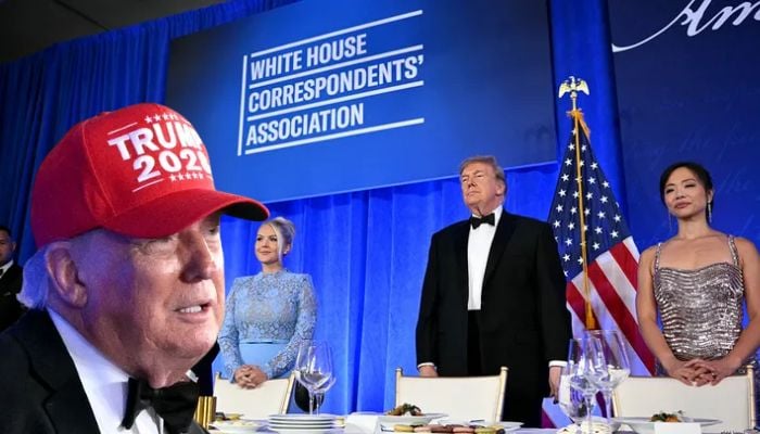 Trump makes historic first WHCA Dinner address, rescheduled after April shooting