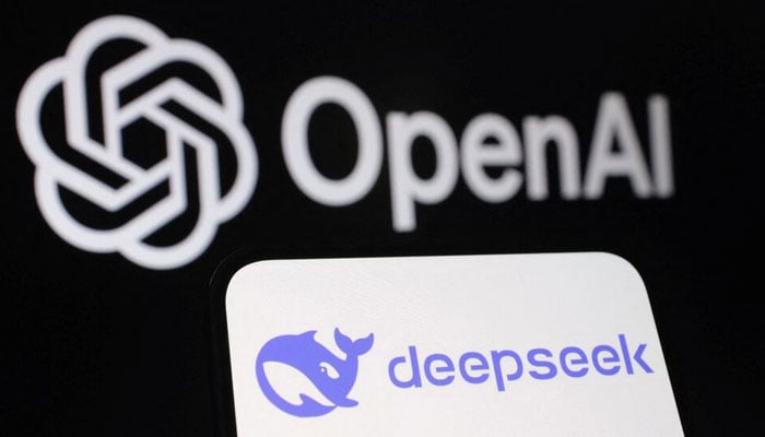 Deepseek and OpenAI logos are seen in this illustration.— Reuters