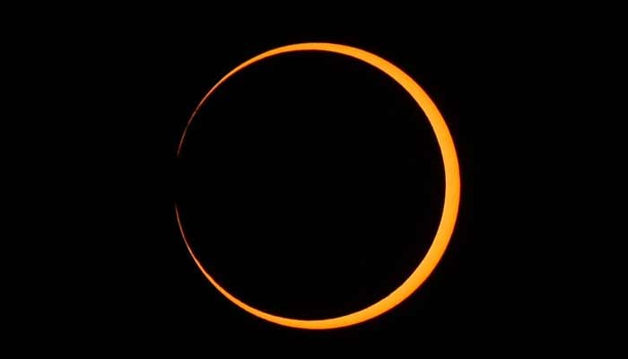 The image shows that the Moon hides the largest planet, the Sun, during a total solar eclipse. — Reuters/file