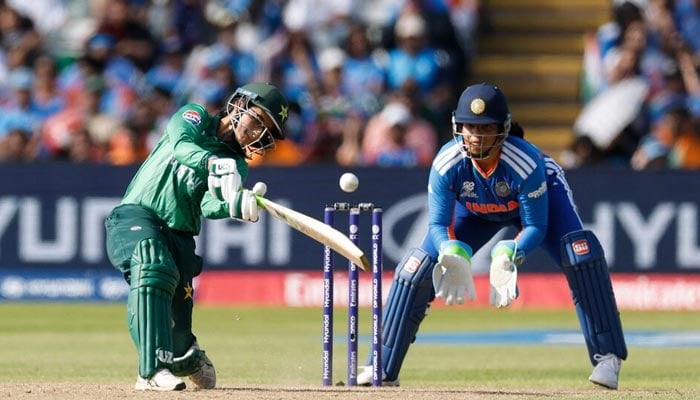 Pakistans Muneeba Ali in action during ICC Womens T20 World Cup 2026 clash against India at Edgbaston Cricket Ground, Birmingham, Britain, June 14, 2026. — Reuters