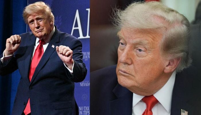 Trumps new look at Las Vegas appearance goes viral as memes flood social media