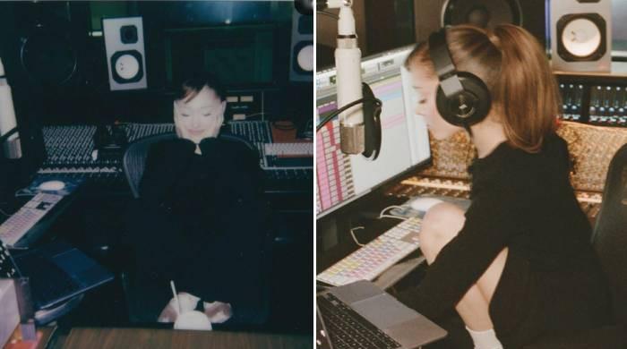 Ariana Grande shares footage from studio sessions after announcing hiatus