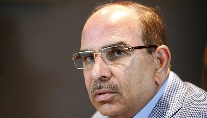 Property developer Malik Riaz Hussain speaks with a Reuters correspondent during an interview at his office in Bahria Town on the outskirts of Islamabad, March 10, 2016. — Reuters