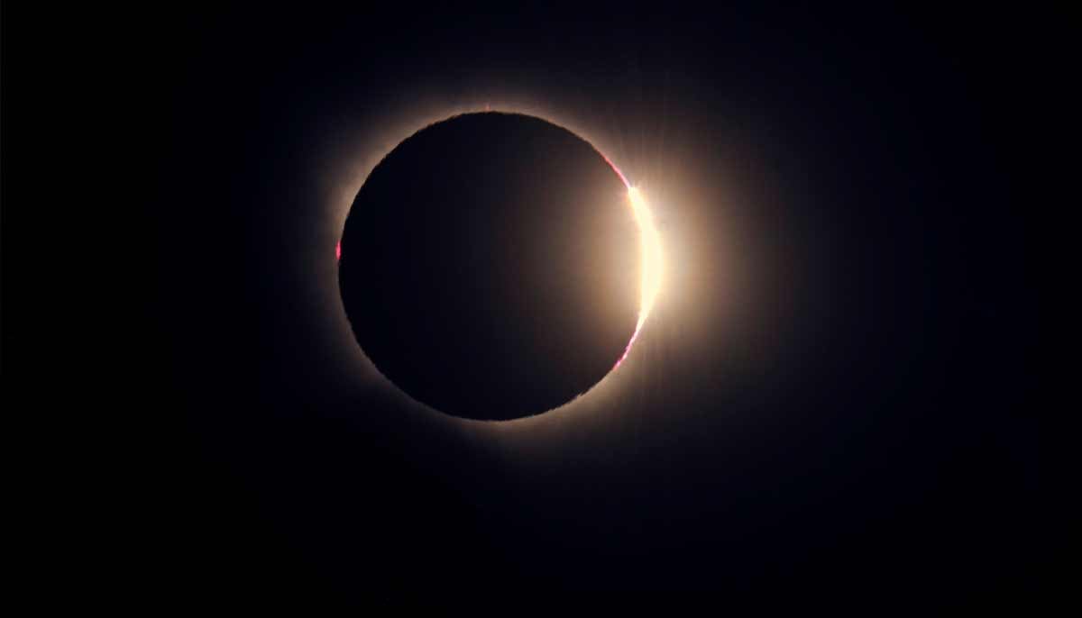 The moon completely covers the sun during a solar eclipse near the northern Spanish town of Reinosa, August 12, 2026.— Reuters