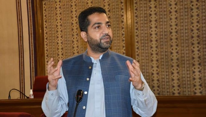Balochistan Home Minister Mir Ziaullah Langau speaks in this undated image. — Radio Pakistan/File