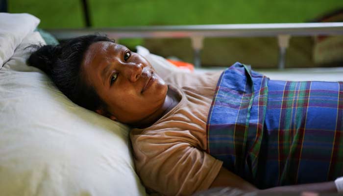 Maria Florida Nogo Kelen, a mother who gave birth via caesarean section amid the aftershocks of the earthquake, at a hospital in Nagekeo, East Nusa Tenggara, Indonesia, August 17, 2026. — Reuters