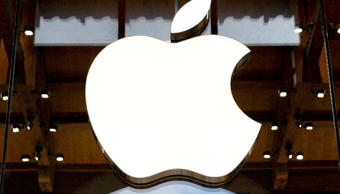 View of an Apple logo at an Apple store in Paris, France, April 23, 2025. — Reuters