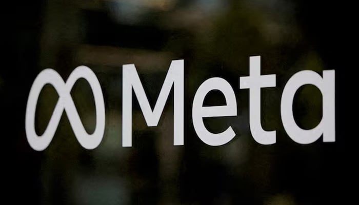 The logo of Meta at the Meta Lab in Los Angeles, California, U.S., May 20, 2026. — Reuters