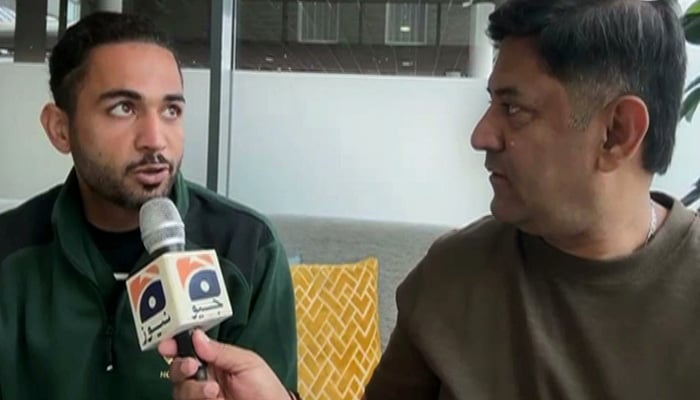 Pakistan hockey captain Abu Bakar speaks to Geo News. — Reporter
