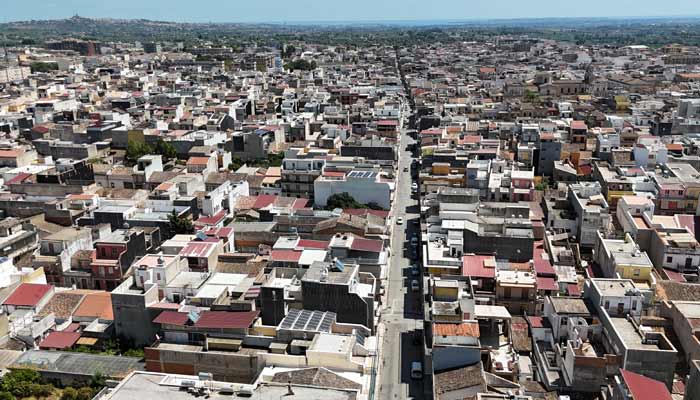 A drone view of the Sicilian town of Floridia where five years ago a temperature of 48.8 degrees Celsius, the highest temperature officially registered in continental Europe, was recorded, Italy, August 19, 2026.— Reuters