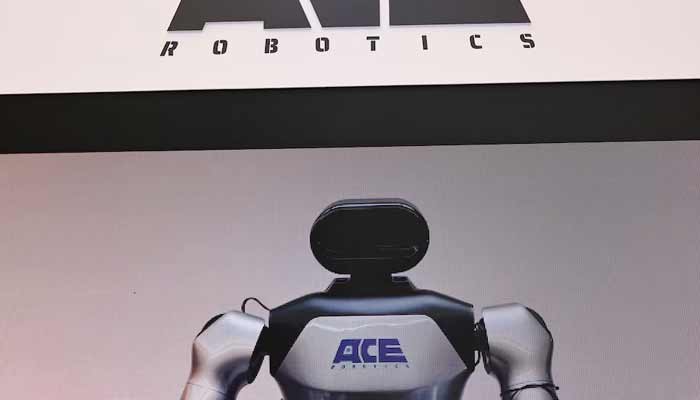 A sign of ACE Robotics is pictured at the companys booth during the 2026 World Robot Conference, in Beijing, China, on August 21, 2026.— Reuters