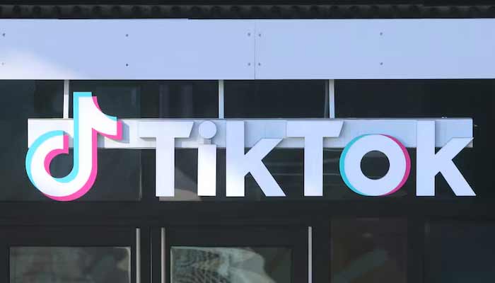 A logo is displayed over a door at the US headquarters of the social media company TikTok in Culver City, California, US January 17, 2025. — Reuters