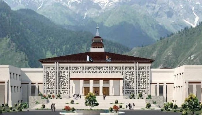 A view of the Azad Jammu and Kashmir (AJK) Legislative Assembly. — Website/AJK Assembly