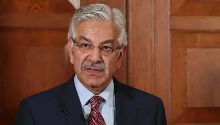This undated image shows Defence Minister Khawaja Asif. — AFP