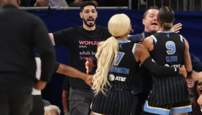 Enes Kanter Freedom tossed from Fever-Sky game after fiery clash with Natasha Cloud